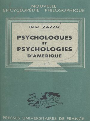 cover image of Psychologues et psychologies d'Amérique